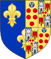 Coat of Arms of Catherine of Medici, as Queen of France