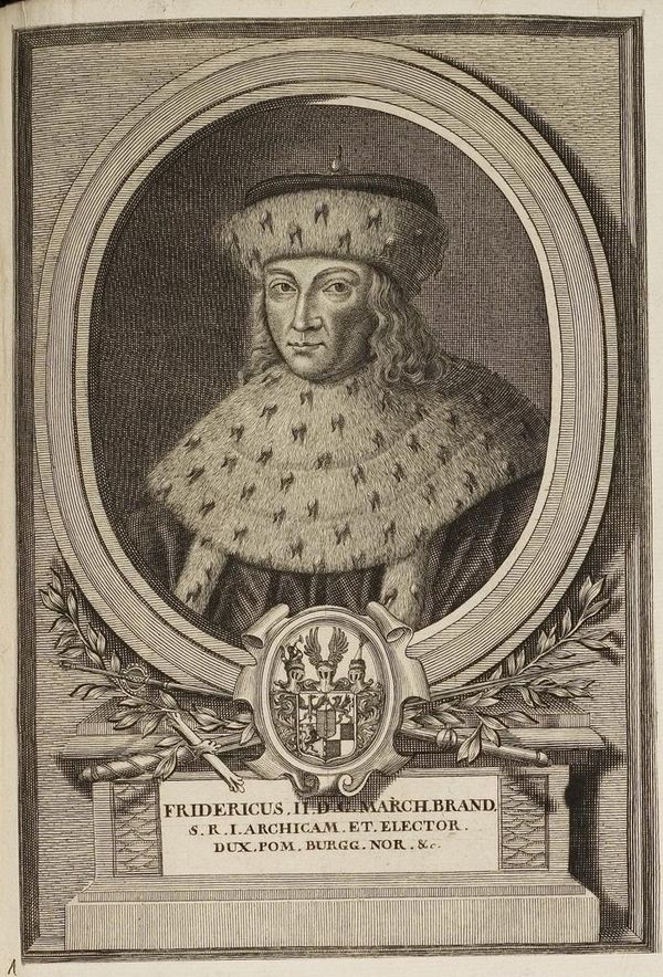 Posthumous engraving of Frederick II, 16th century