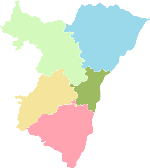 Administrative map of Bas-Rhin