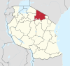Arusha in Tanzania.svg