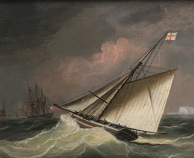 File:Attributed to Thomas Buttersworth - A Cutter in a swell.jpg