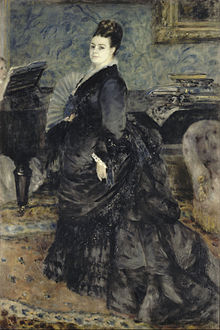 Auguste Renoir, Portrait of a Woman, called of Mme Georges Hartmann, gift from General Bourjat, executor of Georges Hartmann (Musee d'Orsay) Auguste Renoir - Portrait of a Woman, called of Mme Georges Hartmann - Google Art Project.jpg