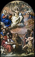 La gloire de tous les saints - Guercino.