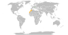 Location map for Austria and Morocco.