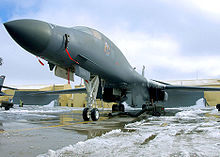 A B-1B on public display at Ellsworth AFB, 2003