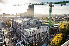 Babbage building during renovations in 2022. Babbage Building (During renovations).jpg