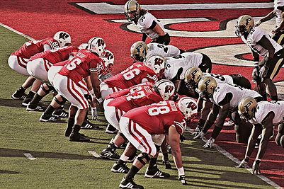 Wilson und die Badgers vor der Endzone der Purdue Boilermakers (2011)