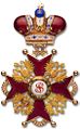 Verze řádového odznaku s imperátorskou korunou