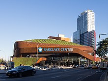 Barclays Center in Brooklyn, home of the Brooklyn Nets, October 2016