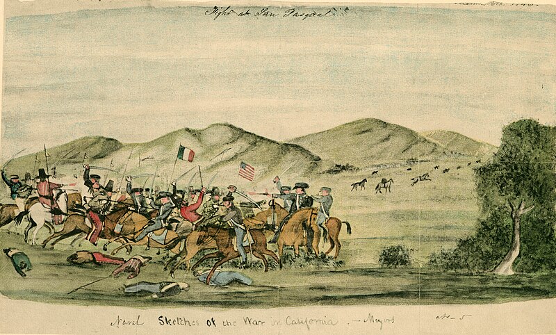 File:Battle of San Pasqual by William H Meyers c1846.jpg