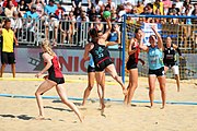 Deutsch: Deutsche Beachhandball-Meisterschaften 2022; Tag 3: 7. August 2022 – Frauen,Finale, Beach Bazis Schleissheim – Minga Turtles Ismaning 2:1 (20:26, 24:20, 8:6) English: German Beach handball Championships; Day 3: 7 August 2022 – Women Final – Beach Bazis Schleissheim Vs Minga Turtles Ismaning 2:1 (20:26, 24:20, 8:6)