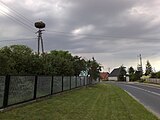 Bocianie gniazdo. Zdjęcie wykonano we wsi Ziemin w w. wielkopolskim w powiecie grodziskim w gminie Wielichowo