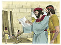 Illustration of Book of Nehemiah Chapter 6. Biblical illustrations by Jim Padgett