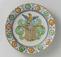 1620 - ca.1640 Dutch armorial plate, Rijksmuseum