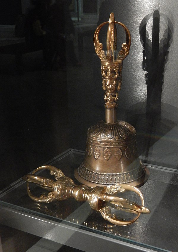 A Tibetan vajra (club) and ghanta (bell)