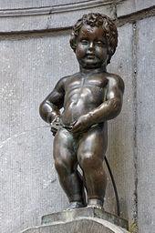 Manneken Pis van Brussel, een voorbeeld van een monument dat belgitude uitstraalt.