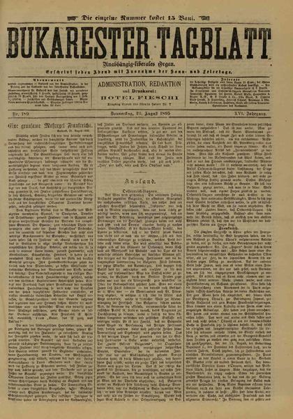 File:Bukarester Tagblatt 1895-08-22, nr. 189.pdf