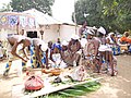 Cérémonie de libation devant le temple "Agbé" dirigée par NAAGBO HOUNON HOUNA GBÊDJI 1