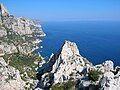 Vue de la calanque de Sugiton depuis le belvédère