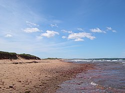 Playa de Cavendish en el Parque Nacional de la Isla del Príncipe Eduardo