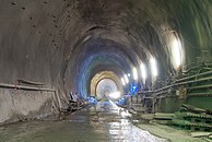 Ost-Röhre im Ceneri-Basistunnel