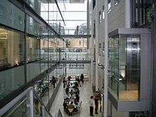 Atrium of the Chemistry Research Laboratory, where the university has invested heavily in new facilities in recent years Chemistry Research Laboratory Atrium.JPG