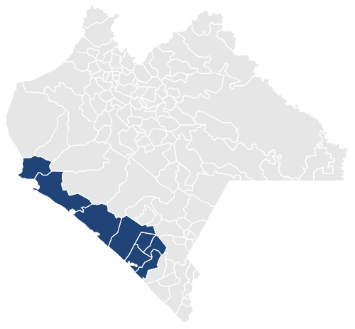 District Chis-VII shaded blue Chiapas Distrito 07.svg