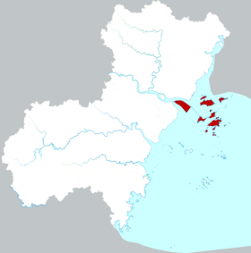 Localisation de Dòngtóu Xiàn