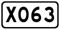 China County Road X063.svg