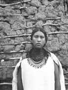 Chiriguanoskönhet. Yacuiba, västliga Chaco, Bolivia. Foto, Erland Nordenskiöld 1913-1914 - SMVK - 004927.tif