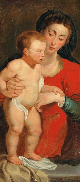 File:Circle of Peter Paul Rubens - The Madonna and Child.jpg