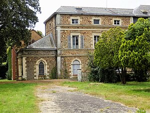 Sanatorium de Clavières, vue de l'arrière, partie ancienne du batiment