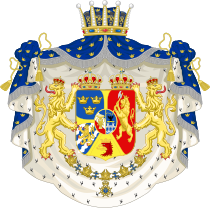 Coat of arms of Gustaf Adolf of Sweden and Norway 1882-1905.svg
