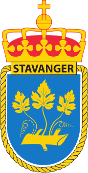 Миниатюра для Файл:Coat of arms of HNoMS Stavanger.svg