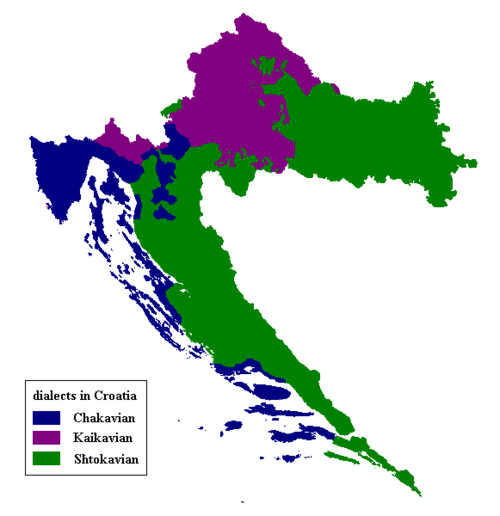 ניבים סרבו-קרואטים עיקריים בקרואטיה