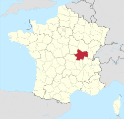 Разположение на Сон е Лоар във Франция
