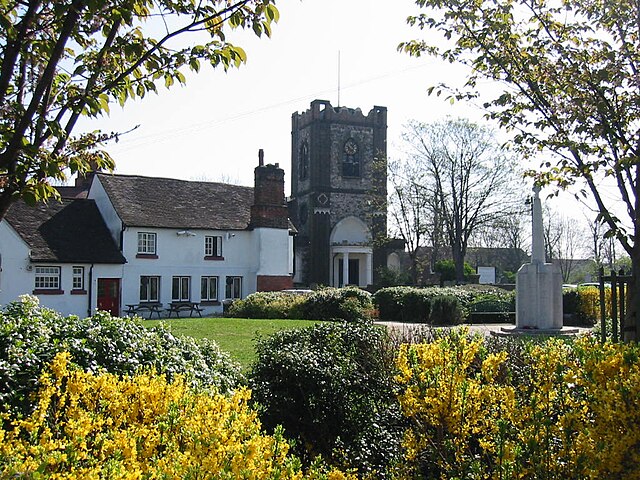 The church of St Peter and St Paul formed the heart of the former village