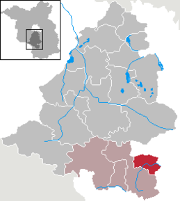 Poziția Dahmetal pe harta districtului Teltow-Fläming