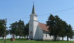 Dannevirke church from SW 2.JPG