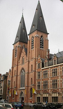 the basilica of Dendermonde Abbey. Dendermonde-basiliek.JPG