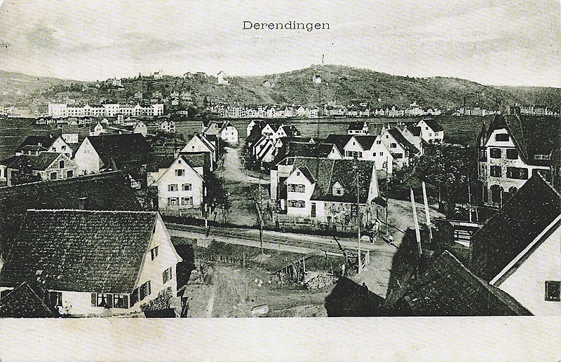 File:Derendingen. Blick vom Rathaus gen Tübingen (AK J Hansis Gebr. Metz 1906 TPk145).jpg