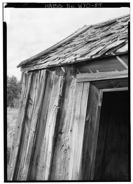 File:Detail- Privy, showing wooden battens - Miner's Delight, Atlantic City vicinity, Miners Delight, Fremont County, WY HABS WYO,7-MINDE,1-11.tif