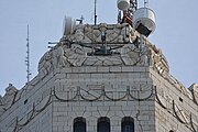 Details of the LeVeque Tower in Columbus, Ohio, US