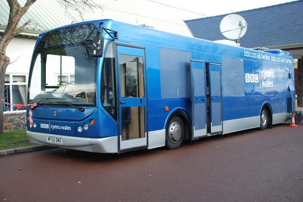 BBC Cymru Wales outside broadcast vehicle, 2009