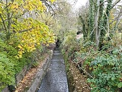 Dodham Brook south of old Yeovil Town station site - geograph.org.uk - 5967652.jpg