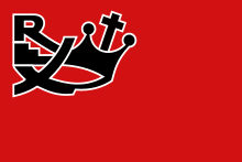 The flag of the francophone pro-Nazi Rexist party Drapeau de Rex.svg
