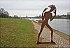 Dresden-Johannstadt sculpture "Undine goes" by Angela Hampel.jpg