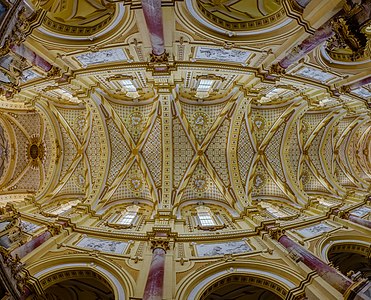 Ceiling in the former abbey church in Ebrach