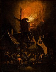 Image 31Egbert Livensz van der Poel, Windmill Fire (17th century), National Museum in Kraków (from Windmill)