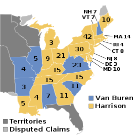 Karte der Wahlergebnisse nach Bundesstaat